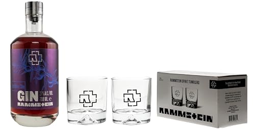 Rammstein® Sloe Gin 1st Edition 40% Vol. 0,7 Liter incl. 2 Rammstein Tumbler Set by Schnapsbaron® von Schnapsbaron