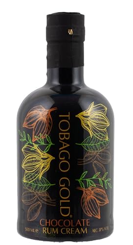 TOBAGO GOLD Chocolate Rum Cream - Kakao-Sahne Likör 17% Vol. 0,5 Liter by Schnapsbaron® von Schnapsbaron