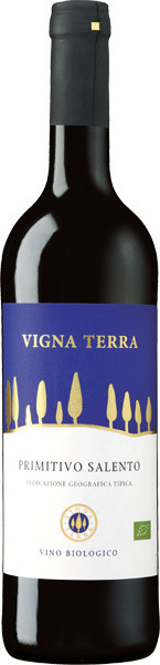 Vigna Terra Primitivo Bio Rotwein trocken 0,75 l von Weinhaus Schneekloth