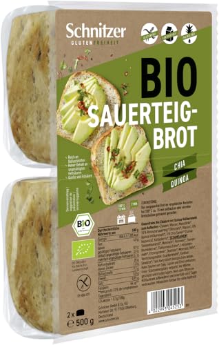 Schnitzer GLUTENFREE Bio Sauerteigbrot mit Chia & Quinoa (6 x 500 gr) von Schnitzer glutenfree