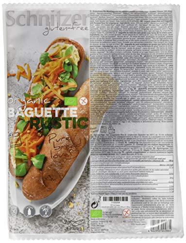 Schnitzer glutenfree Bio Baguette rustic glutenfrei, 6er Pack (6 x 320 g) von Schnitzer glutenfree