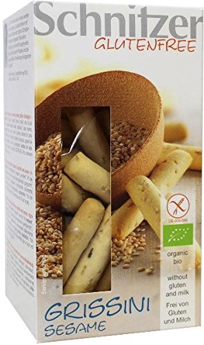 Schnitzer glutenfree Bio Grissini Sesame, 4er Pack (4 x 100 g) von Schnitzer glutenfree