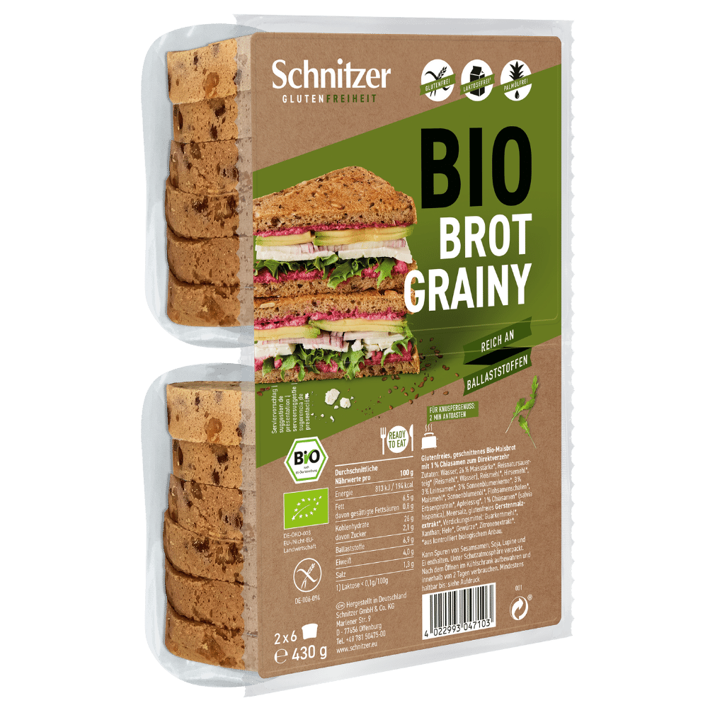 Bio Brot Grainy von Schnitzer