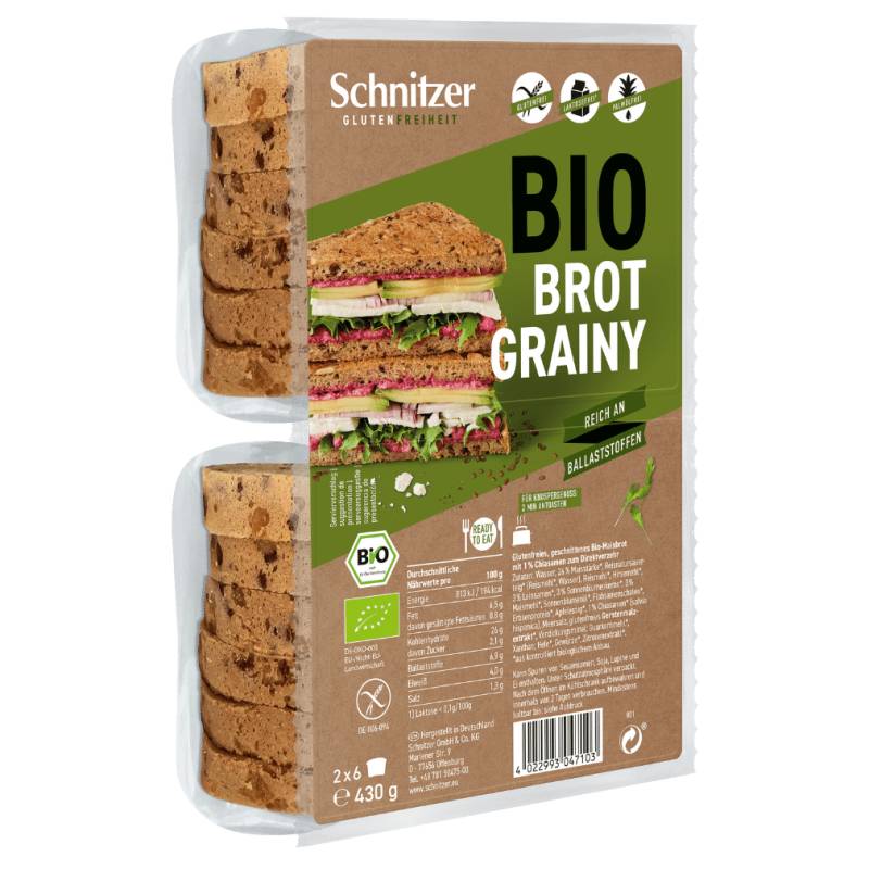 Bio Brot Grainy von Schnitzer