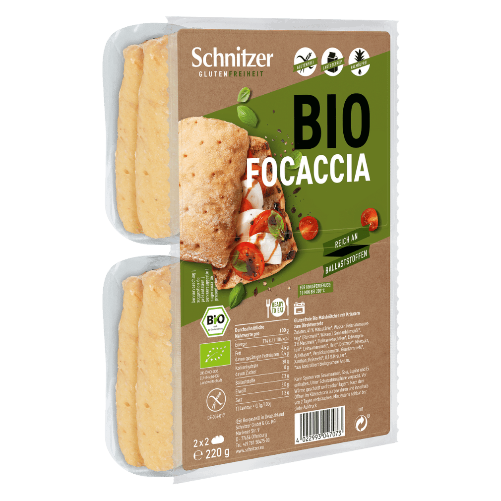 Bio Focaccia, 4 St Packung von Schnitzer
