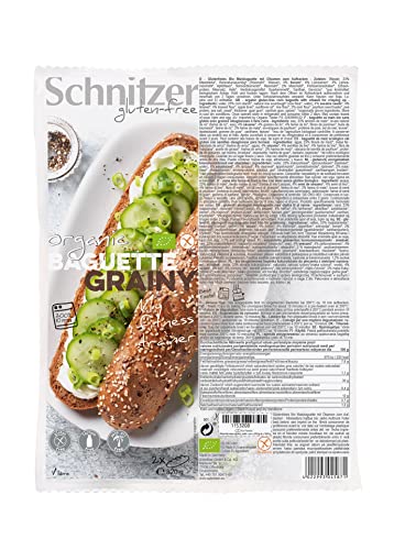 Schnitzer GLUTENFREE Bio Baguette grainy glutenfrei, 320 g (1er Pack) von Schnitzer glutenfree