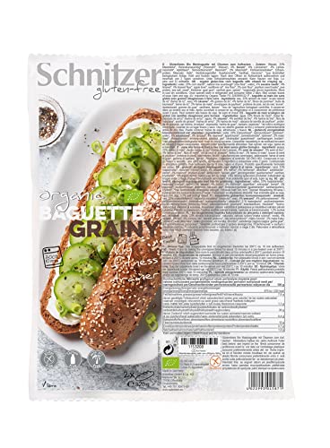 Schnitzer GLUTENFREE Bio Baguette grainy glutenfrei, 2x 160 g von Schnitzer GLUTENFREE