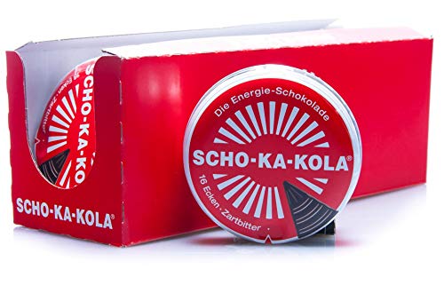 12 x 100 g Scho-Ka-Kola Zartbitter, Energieschokolade, koffeinhaltig von SCHO-KA-KOLA