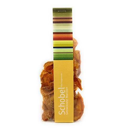 Getrocknete Aprikosen 45g - getrocknete Marillen vom Bodensee - Vitaminreich dank schonender Trocknung - goldgelbe Farbe - Aprikosen Chips als Snack Getrocknete Aprikosen 45g - getrocknete Marillen vom Bodensee - Vitaminreich dank schonender Trocknung - goldgelbe Farbe - Aprikosen Chips als Snack von Schobel Höchstgenuss