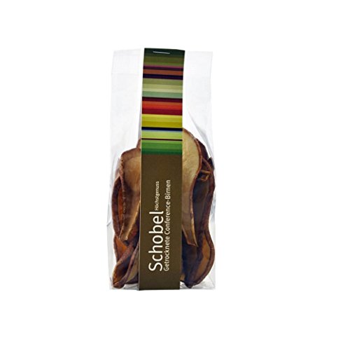 Getrocknete Conference Birnen 60g - getrocknete Birnen vom Bodensee - Vitaminreich dank schonender Trocknung - goldgelbe Farbe - Birnen Chips als Snack Getrocknete Conference Birnen 60g - getrocknete Birnen vom Bodensee - Vitaminreich dank schonender Trocknung - goldgelbe Farbe - Birnen Chips als Snack von Schobel Höchstgenuss