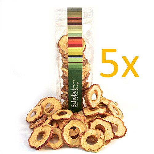 Getrocknete Elstar-Apfelringe 5x 90g - getrocknete Apfelringe vom Bodensee -Vitaminreich dank schonender Trocknung - Apfelringe als Snack für Gourmets Getrocknete Elstar-Apfelringe 5x 90g - getrocknete Apfelringe vom Bodensee -Vitaminreich dank schonender Trocknung - Apfelringe als Snack für Gourmets von Schobel Höchstgenuss