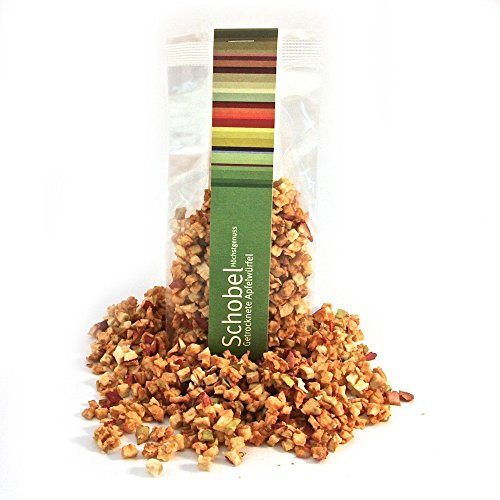 Getrocknete Elstar-Apfelringe 90g - getrocknete Apfelringe vom Bodensee - Vitaminreich dank schonender Trocknung - Apfelringe als Snack für Gourmets von Schobel Höchstgenuss