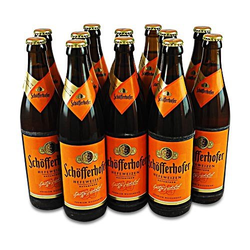 Schöfferhofer Weizen naturtrüb (12 Flaschen à 0,5 l / 5,0% vol.) von Schöfferhofer Weizenbier GmbH