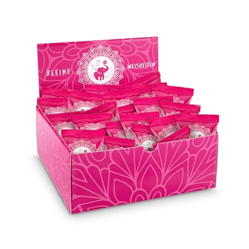 Glückskekse Weisheiten 25 Stück Glückskekse Sprüche Weisheiten Zitate Konfuzius Sprüche für jeden Tag Fortune Cookies Achtsamkeit Glückskekse pink rosa - im Aufsteller von Schöne Güter