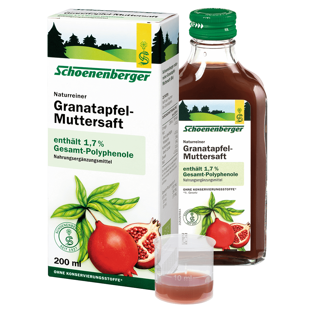 Bio Naturreiner Granatapfel-Muttersaft 200 ml von Schoenenberger