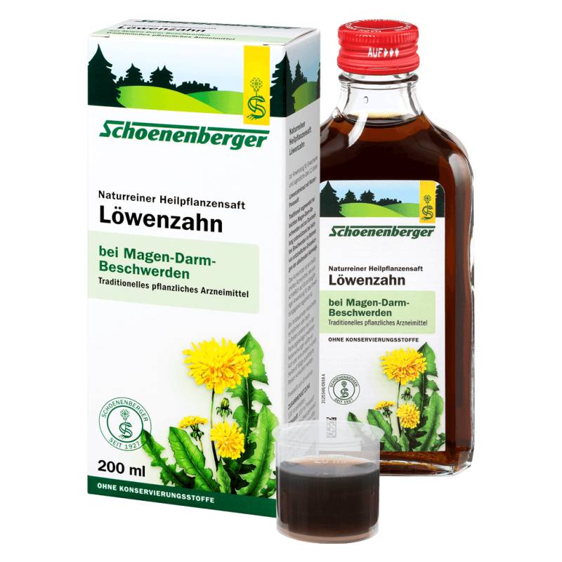 Löwenzahn-Heilpflanzensaft von Schoenenberger