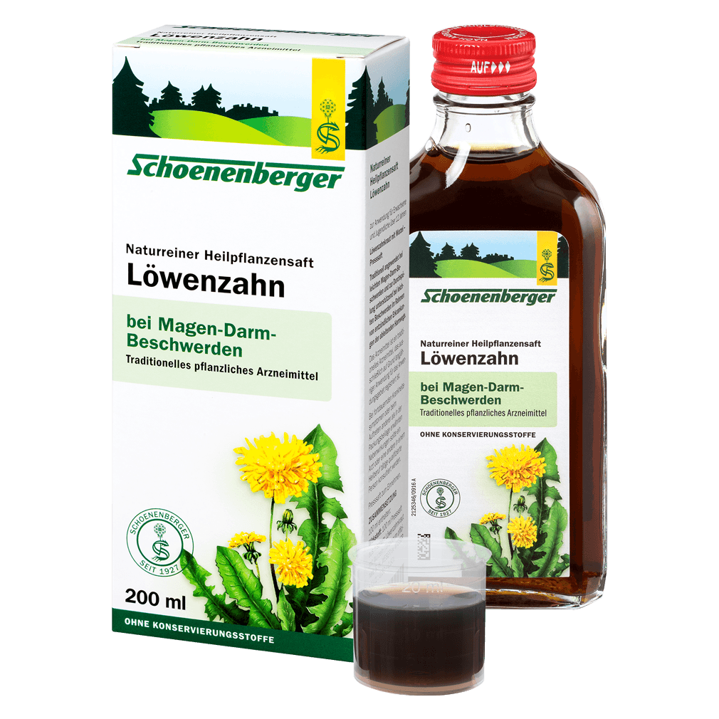 Löwenzahn-Heilpflanzensaft von Schoenenberger