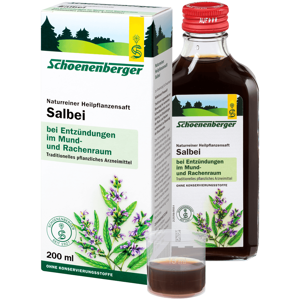 Salbei-Heilpflanzensaft, 200ml von Schoenenberger