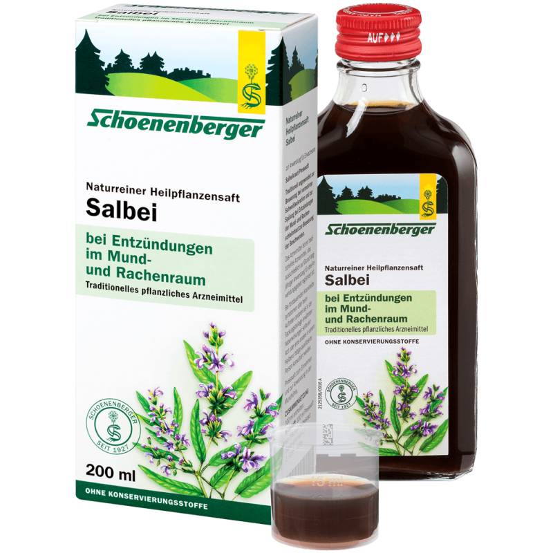 Salbei-Heilpflanzensaft, 200ml von Schoenenberger