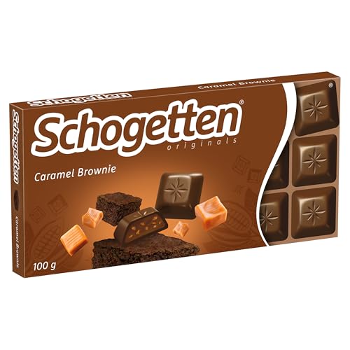 Schogetten Caramel Brownie 100g Schokoladentafel, praktisch einzeln portioniert. Ein Genuss. Stück für Stück. von Schogetten