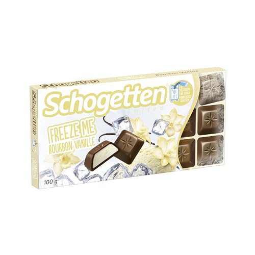 Schogetten Freeze Me Bourbon Vanille | Limited Edition | Einfrieren und eiskalt genießen | 100 g Schokoladen-Tafel Schogetten Freeze Me Bourbon Vanille | Limited Edition | Einfrieren und eiskalt genießen | 100 g Schokoladen-Tafel von Schogetten