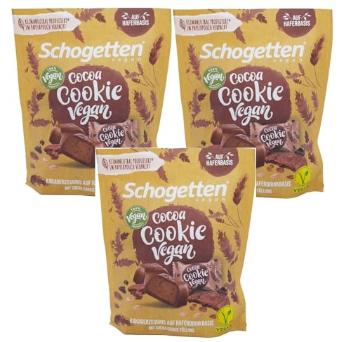 Schogetten Vegan Cocoa Cookie Kakaoerzeugnis Auf Haferdrinkbasis Vorteilspackung 3 x 125g von Schogetten
