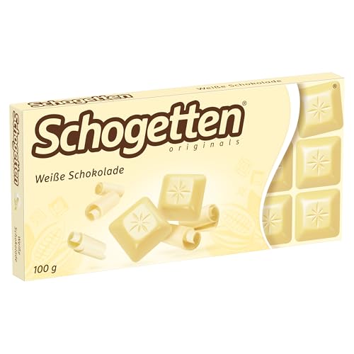 Schogetten Weiße Schokolade 100g Schokoladentafel, praktisch einzeln portioniert. Ein Genuss. Stück für Stück. Schogetten Weiße Schokolade 100g Schokoladentafel, praktisch einzeln portioniert. Ein Genuss. Stück für Stück. von Schogetten