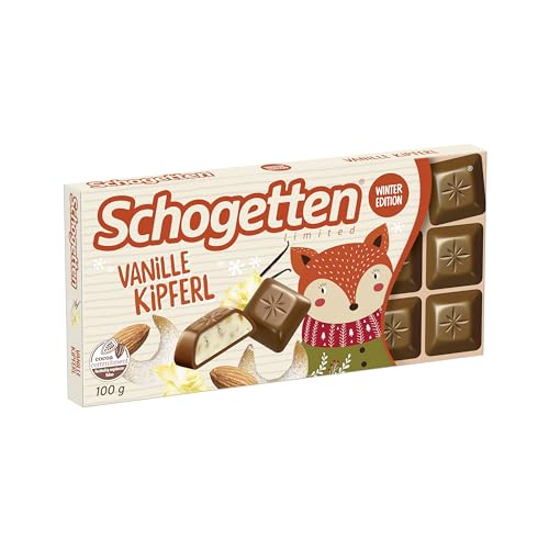 Schogetten Winter Edition Vanille Kipferl I 100 g Schokolade I praktisch einzeln portioniert Schogetten Winter Edition Vanille Kipferl I 100 g Schokolade I praktisch einzeln portioniert von Schogetten