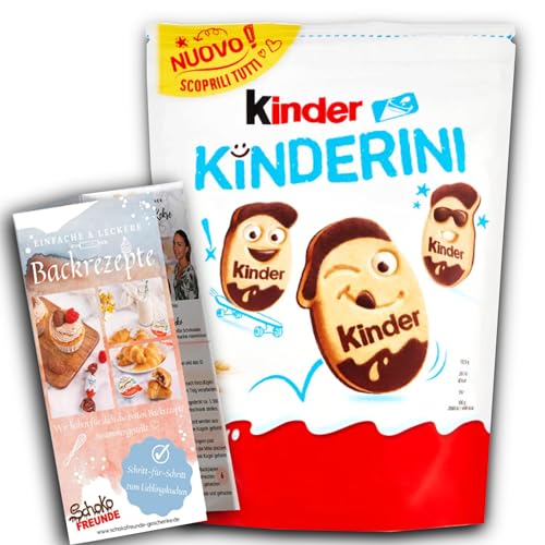Kinder Kinderini 250g Packung | Leckere Kekse mit Schokolade und Milch | Kinderschokolade Geschenk Großpackung (250g, Kinderini) von Schokofreunde Geschenke