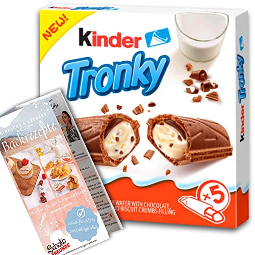 Kinder Tronky 90g - Ferrero Kinderschokolade Geschenk Crispy – Schokoladen Geschenkidee für Frauen Männer Kinder - Special Schoko Creamy Edition von Schokofreunde Geschenke
