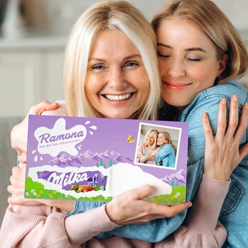 Riesen Schokolade personalisiert mit Namen und Foto | Personalisierte XXL Mega Schokoladentafel Geschenk mit Milka | Große Süßigkeiten Schokoladen Geschenkideen | Geschenke Riesentafel Riesen Schokolade personalisiert mit Namen und Foto | Personalisierte XXL Mega Schokoladentafel Geschenk mit Milka | Große Süßigkeiten Schokoladen Geschenkideen | Geschenke Riesentafel von Schokofreunde Geschenke