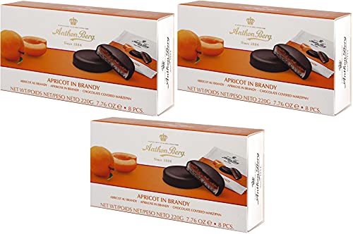 Anthon Berg Marzipan-Pasteten mit Schokoladen-Überzug und Aprikosen-Fruchtfüllung mit Brandy 3 x 220 gr. von Schokolade