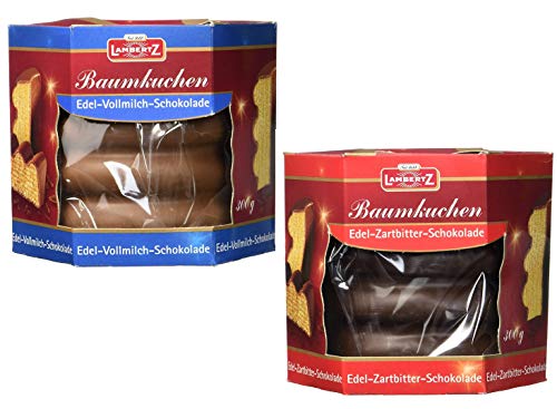 Lambertz Baumkuchen Zartbitter und Vollmilch Schokolade 2 x 300gr. von Schokolade
