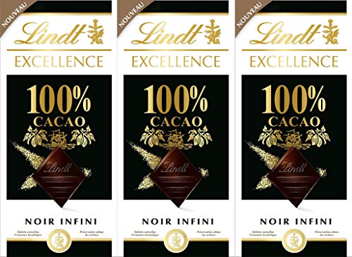 Schokolade Lindt Excellence 100 % Kakao Noir Infini Schokoladentafel 3 x 50g von Schokolade