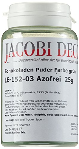 Cake Company Puderfarbe grün AF (1 x 25 g) | Ideal zum färben von Lebensmitteln von Cake Company