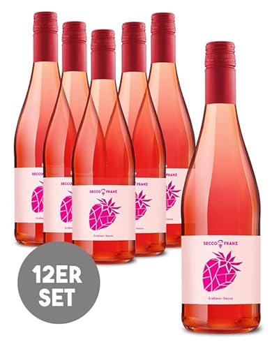 SCHORLEFRANZ Erdbeer Secco (Erdbeer Secco, 12 x 0,75l) von Schorlefranzi - Roseschorle