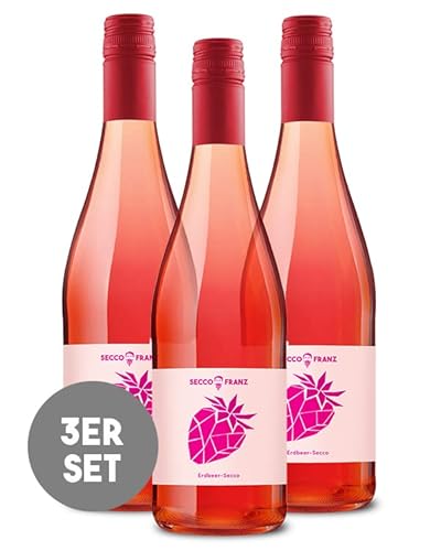 SCHORLEFRANZ Erdbeer Secco (Erdbeer Secco, 3 x 0,75l) von Schorlefranzi - Roseschorle