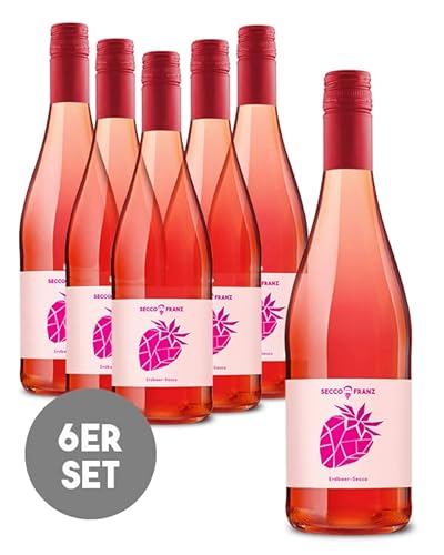 SCHORLEFRANZ Erdbeer Secco (Erdbeer Secco, 6 x 0,75l) von Schorlefranzi - Roseschorle