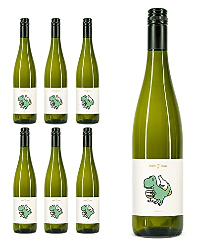 SCHORLEFRANZ Vinodino Weißwein | Veganer Weißwein Halbtrocken & Fruchtig | Cuvée Made in Germany | Perfektes Wein Geschenk (11,5% Vol.) (6 x 0,75l) von Schorlefranzi - Roseschorle