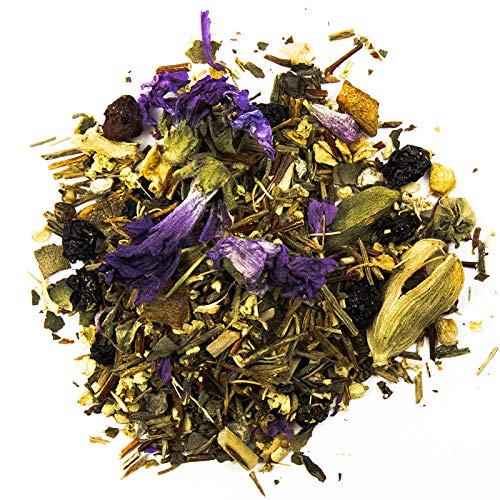 Schrader | Ayurvedischer Kräutertee | Holunderblüte Ingwer | u.a. mit Cardamom, Malvenblüten | im Aromabeutel | 125g von Schrader