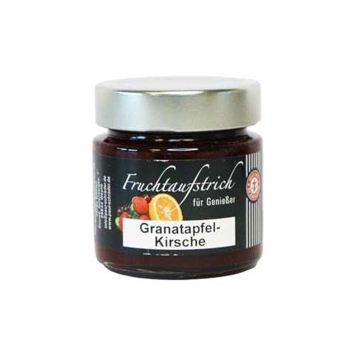 Schrader | Fruchtaufstrich Granatapfel-Kirsche | fruchtig-erfrischend | handgemacht | für Frühstück Dessert Brötchen Waffeln Dip Sauce Vegan | 140 g Glas Schrader | Fruchtaufstrich Granatapfel-Kirsche | fruchtig-erfrischend | handgemacht | für Frühstück Dessert Brötchen Waffeln Dip Sauce Vegan | 140 g Glas von Schrader