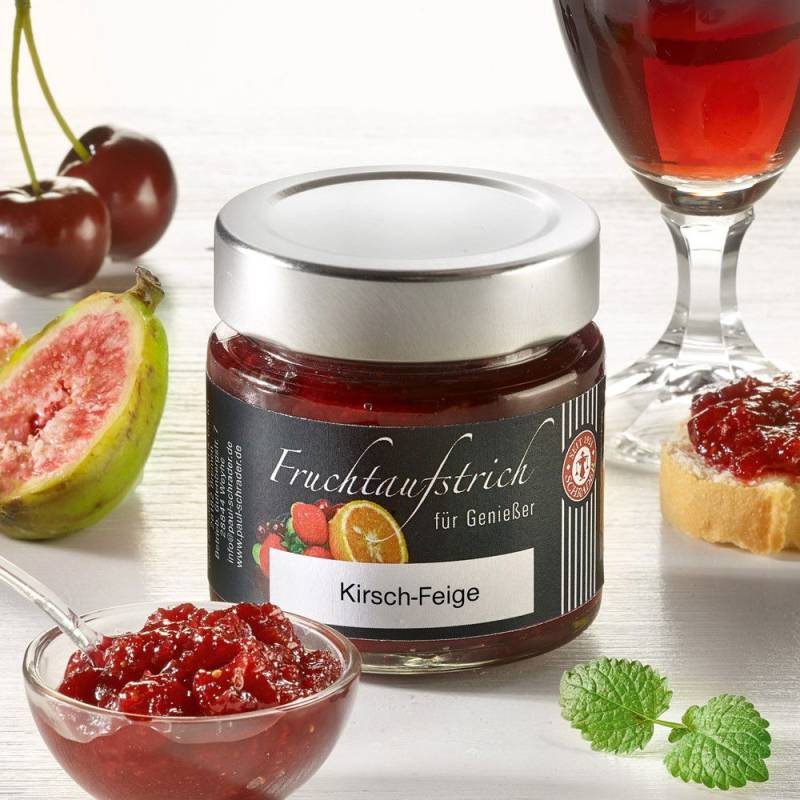 Schrader Fruchtaufstrich Kirsch-Feige mit Rotwein von Schrader