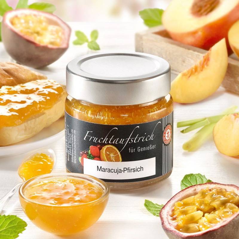 Schrader Fruchtaufstrich Maracuja-Pfirsich mit Zitronengras von Schrader