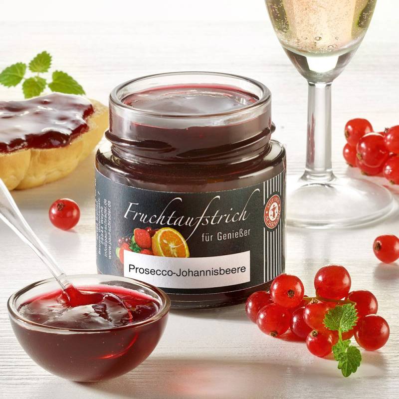Schrader Fruchtaufstrich Prosecco-Johannisbeere von Schrader