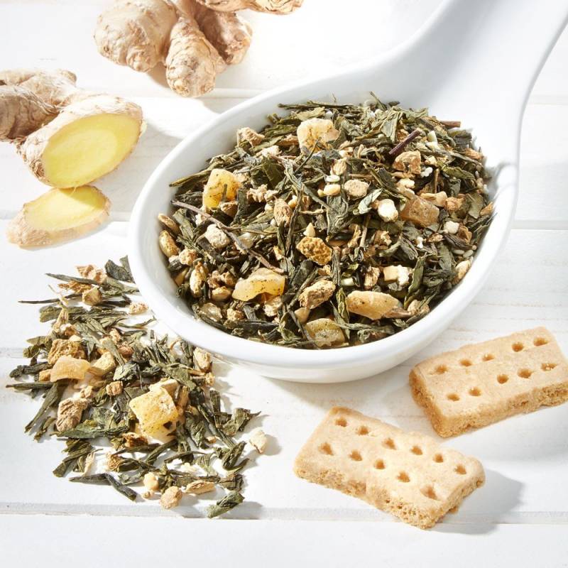 Schrader Ingwer Shortbread, Aromatisierter grüner Tee von Schrader