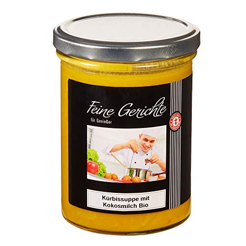 Schrader | Kürbissuppe | mit Kokosmilch & Ingwer | Bio & vegan | 370g im Glas Schrader | Kürbissuppe | mit Kokosmilch & Ingwer | Bio & vegan | 370g im Glas von Schrader