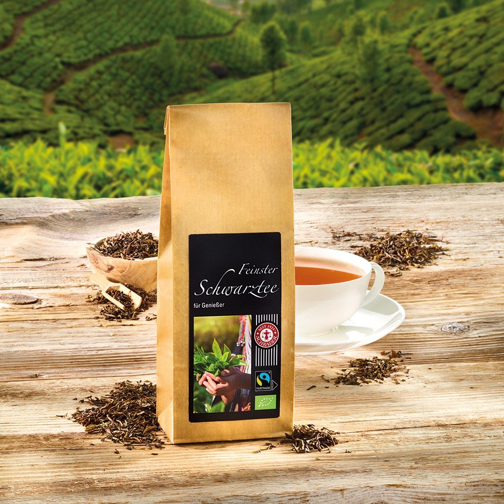 Schrader Schwarzer Tee First Flush Ging FTGFOP 1 Bio Fairtrade von Schrader