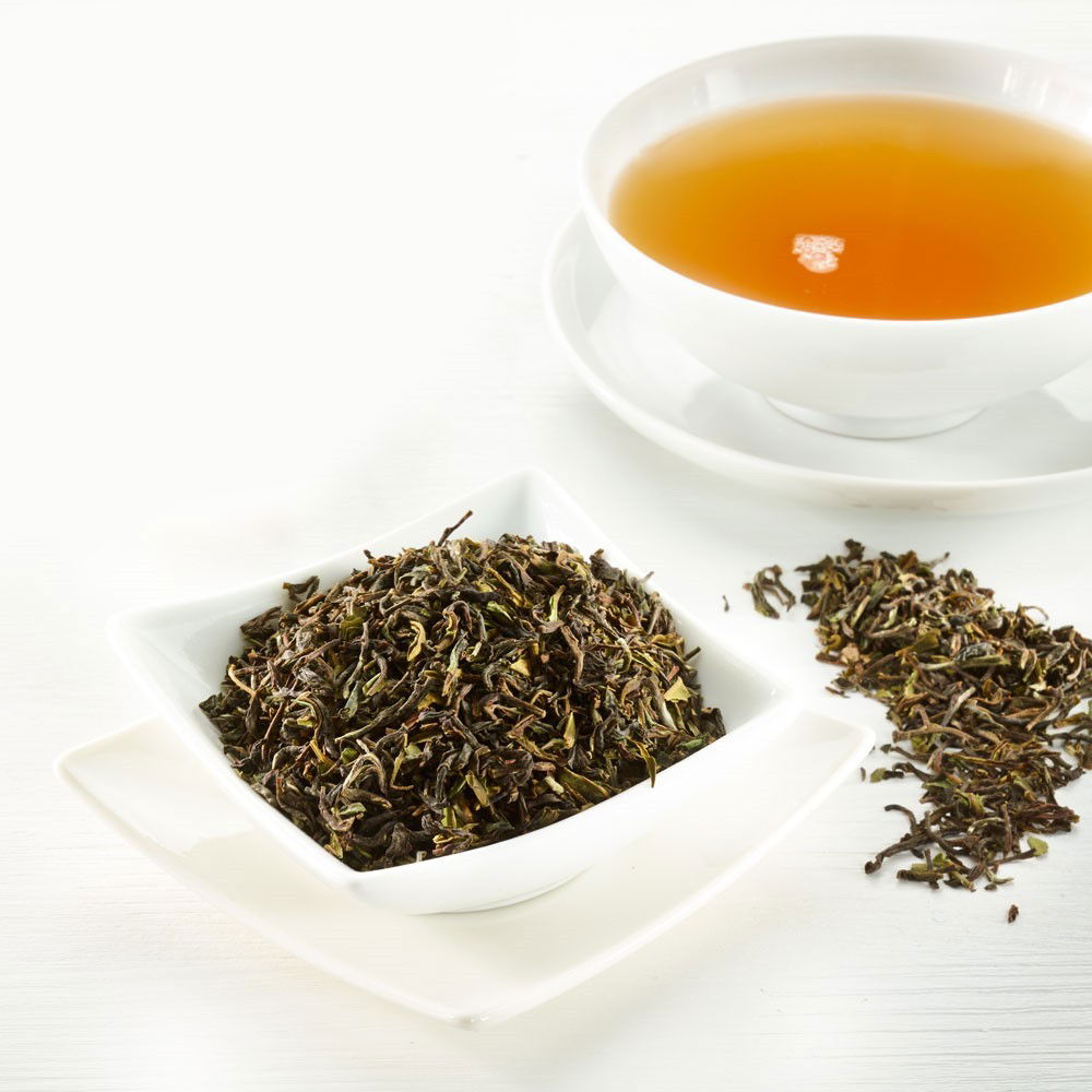 Schrader Schwarzer Tee Darjeeling First Flush Hochland Blend FTGFOP1 Bio von Schrader