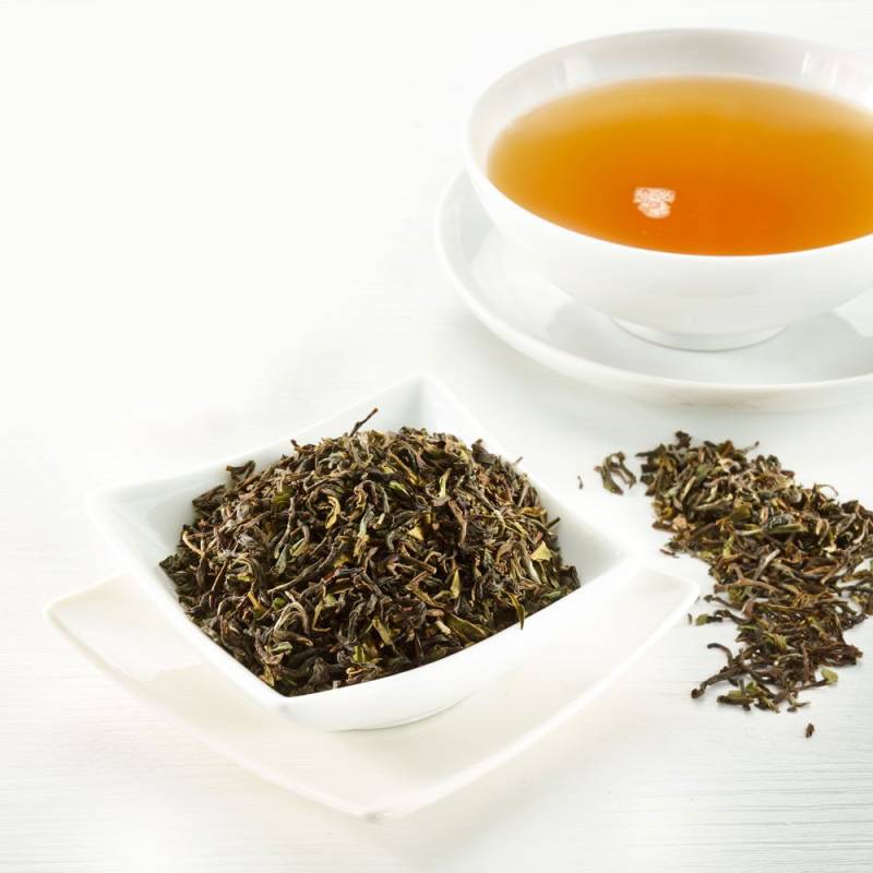Schrader Schwarzer Tee Darjeeling First Flush Hochland Blend FTGFOP1 Bio von Schrader