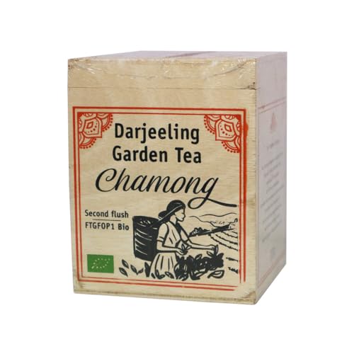 Schrader | Schwarzer Tee Darjeeling Second Flush Chamong Bio | aromatisch, frische Tasse, aus dem Rong-Bong-Tal, zertifizierter Anbau, feines Blatt | 200 g von Schrader